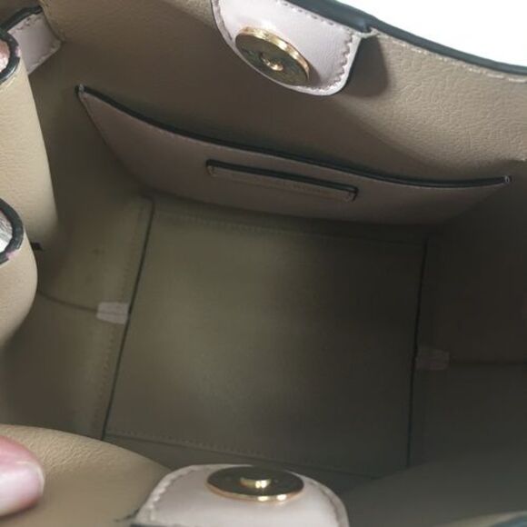 Michael Kors Small Pink Leather Bucket Crossbody Messenger Tote Bag Purse $348 - Picture 8 of 14